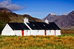 Cottage on a chauffeur driven tour of Scotland