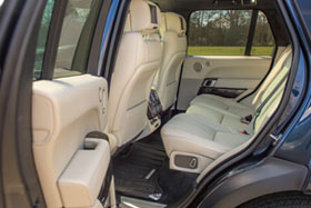 Range Rover chauffeur driven car interior